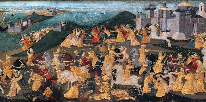 The Conquest of Trebizond, mural attributed to Apollonio di Giovanni di Tomaso (1416-1465)