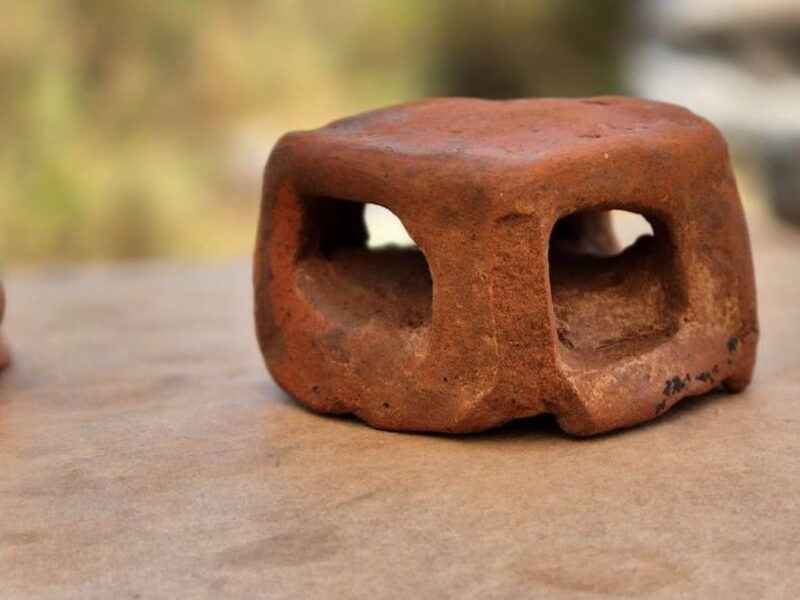 Model of a hearth found at the site of the Botanical Garden of Lake Plastira in Greece